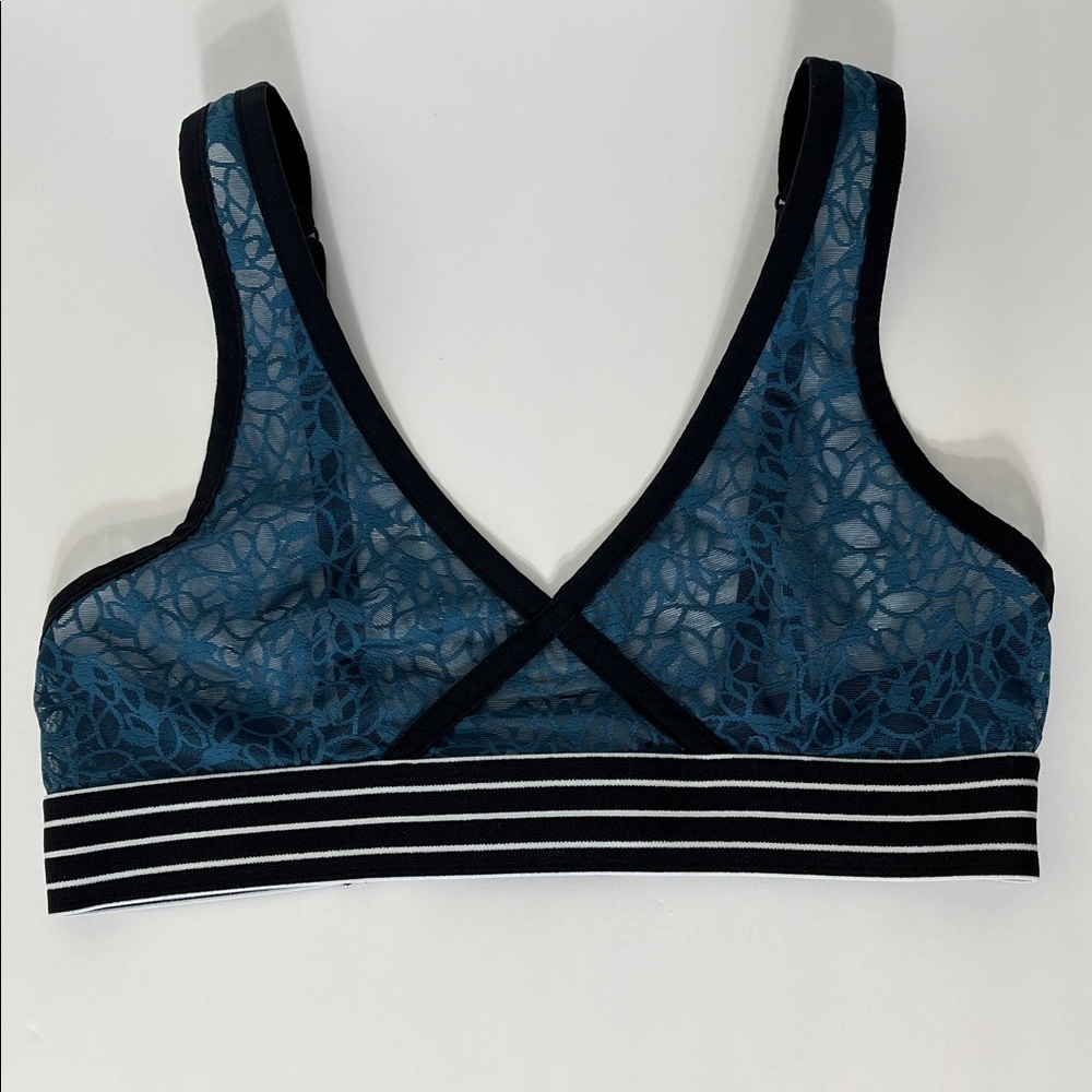 Halogen Lace Bralette with Striped Band - Picture 7 of 10